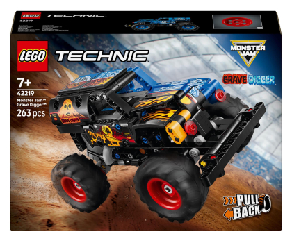 Klocki LEGO® LEGO Technic 42219 Monster Jam Grave Digger Ogień i lód